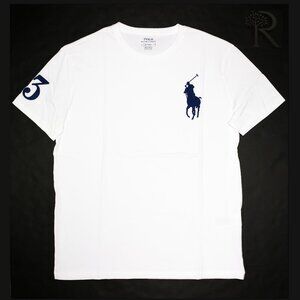 NWT Polo Ralph Lauren Men SS Big Pony Crew Neck T-Shirt Tee White MSRP $65